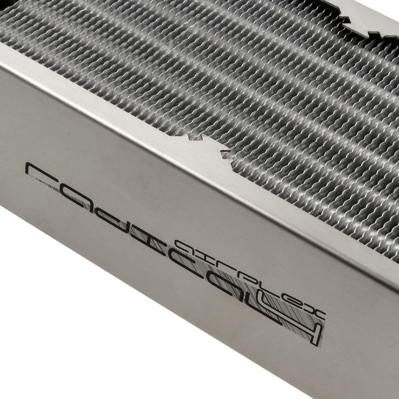 Jäähdytin Aqua-Computer airplex radical 4/480 — alumiini/kupari/ruostumaton teräs, 520×140×73 mm