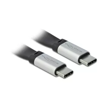 USB-kaapeli DeLOCK 85926 USB 3.2 Gen 2 0,22 m USB C musta hopea