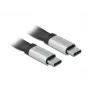 USB-kaapeli DeLOCK 85926 USB 3.2 Gen 2 0,22 m USB C musta hopea
