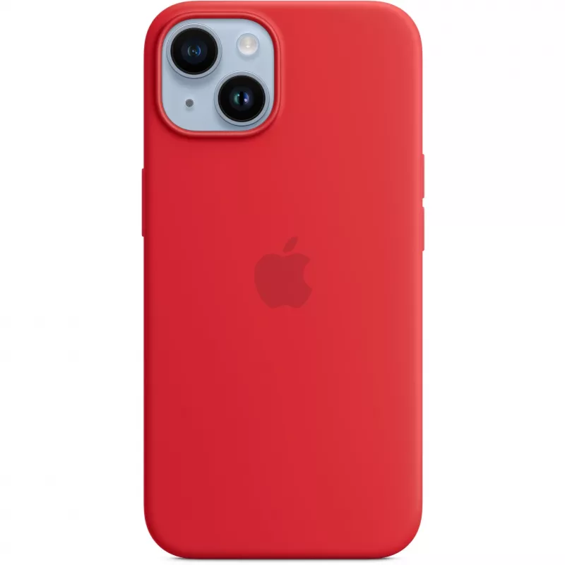 Apple iPhone 14 -silikonikotelo MagSafe-yhteensopiva, (PRODUCT)punainen