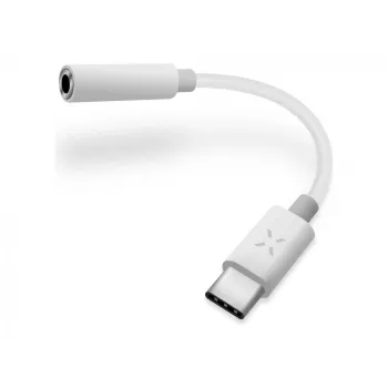 FIXED Link sovitin USB-C/3,5 mm liitäntä, valkoinen | Fixed