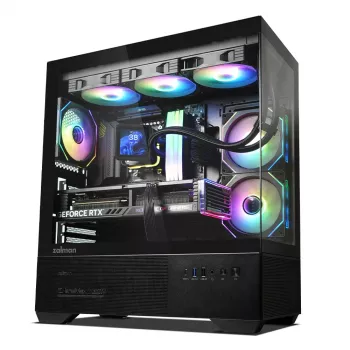 PC-kotelo CHRONIX V2 Mid Tower ARGB-tuuletin x3 musta