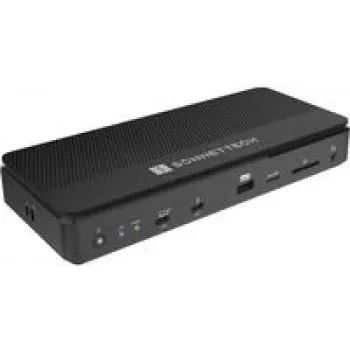 Sonnet Echo 13 Thunderbolt 5 SSD-telakka johdollinen musta 140W Power Delivery