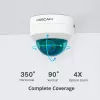 Foscam D4Z ulkokäyttöön tarkoitettu IP-valvontakamera, 4 MP, 1536p, Wi-Fi AC, LAN, valkoinen