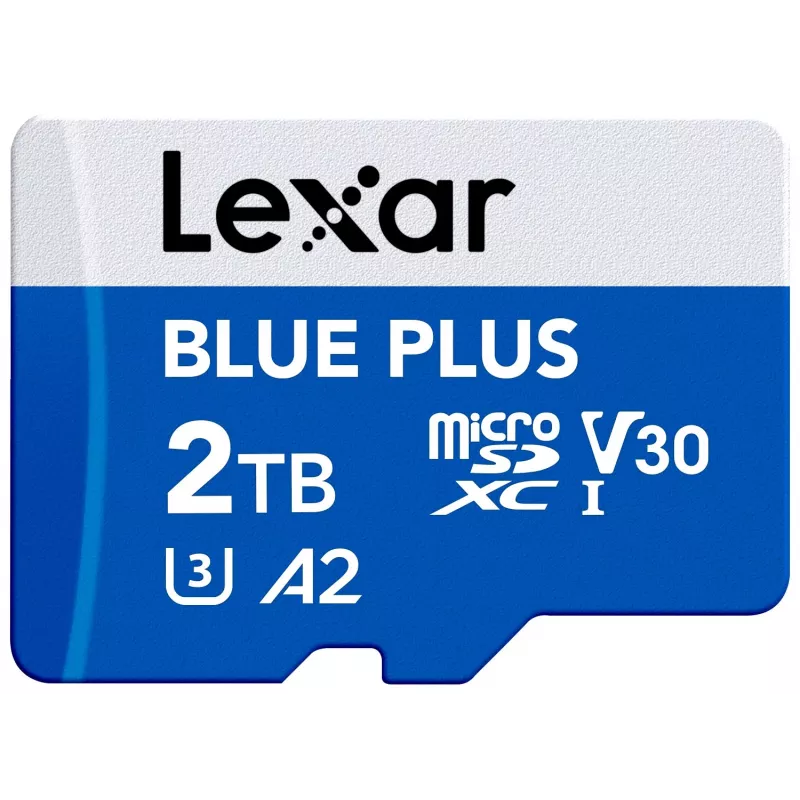 MicroSDXC-muistikortti Lexar BLUE PLUS 2 TB UHS-I, 170 MB/s, U3 V30, vedenpitävä