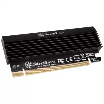 SilverStone SST-ECM23 PCIe x4 – M.2 -sovitin jäähdyttimellä