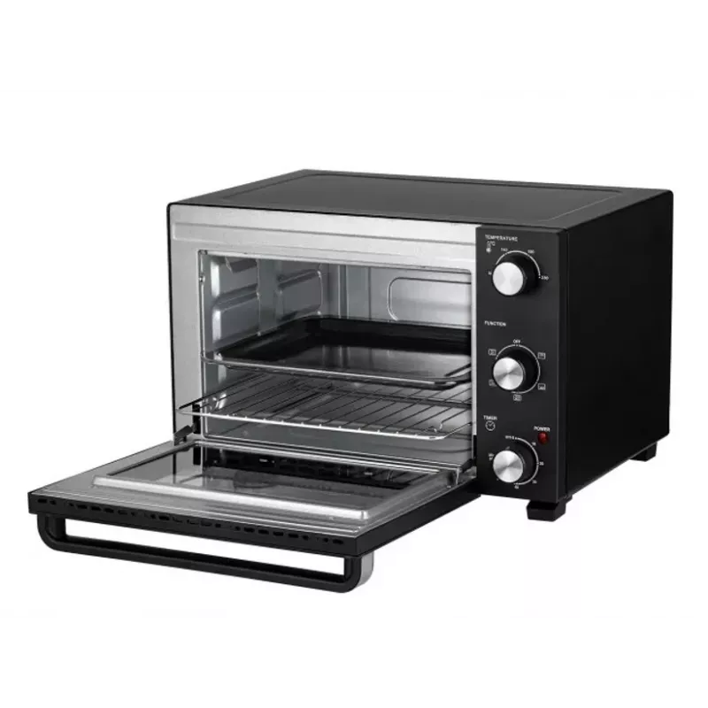 Sähköinen kompakti miniuuni MPM MPE-16/T — 35 L, 1500 W, kiertoilmatoiminto, ajastin, lasiovi