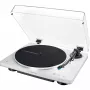 Hihnavetoinen levysoitin Audio-Technica AT-LP70XBT hopea valkoinen täysautomaattinen