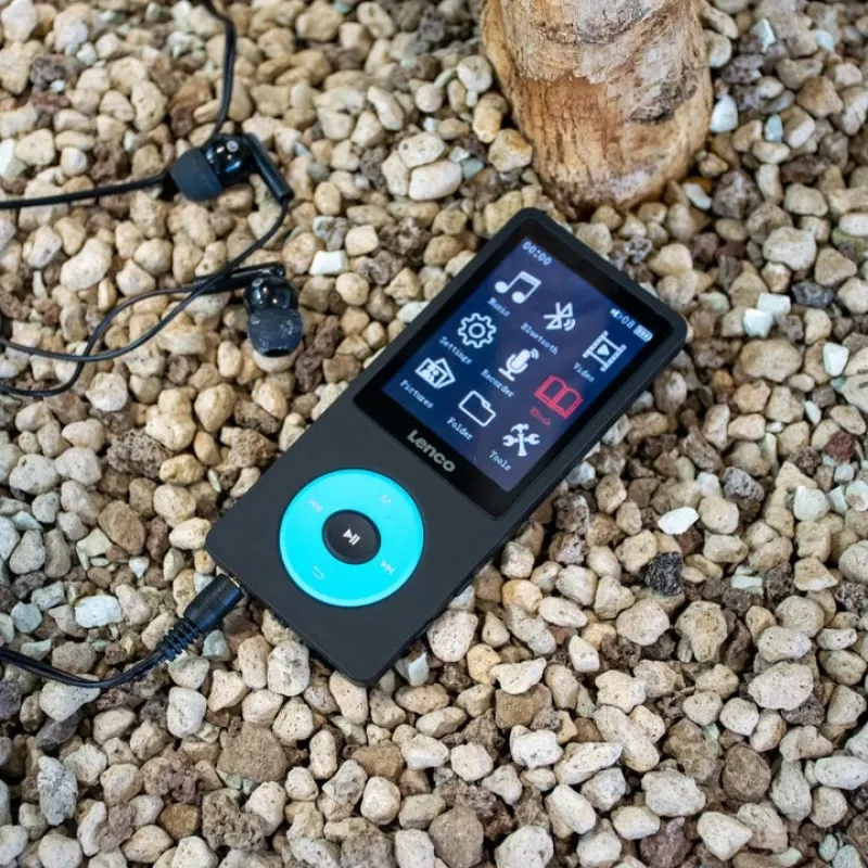 MP3-soitin Lenco Xemio-860BU 8 GB musta sininen LCD 18 h toisto