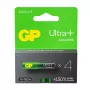Alkaliparistot LR03/AAA GP ULTRA+ 4 kpl:n pakkaus