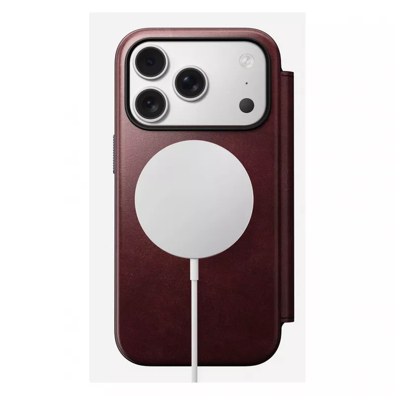 Nomad Modern Leather Folio -puhelinkotelo Apple iPhone 17 Pro, 6,3