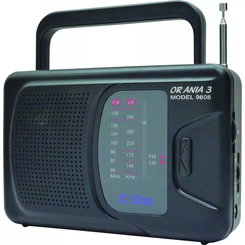 Radio verkko- ja paristokäyttö FM, LW Eltra Ania