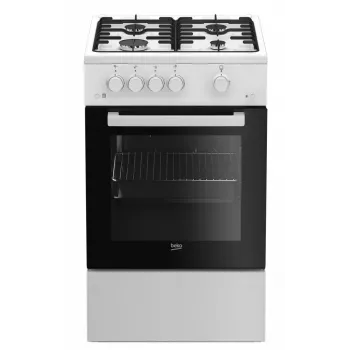 Beko FSG52020FW liesi vapaasti seisova liesi kaasu musta, valkoinen