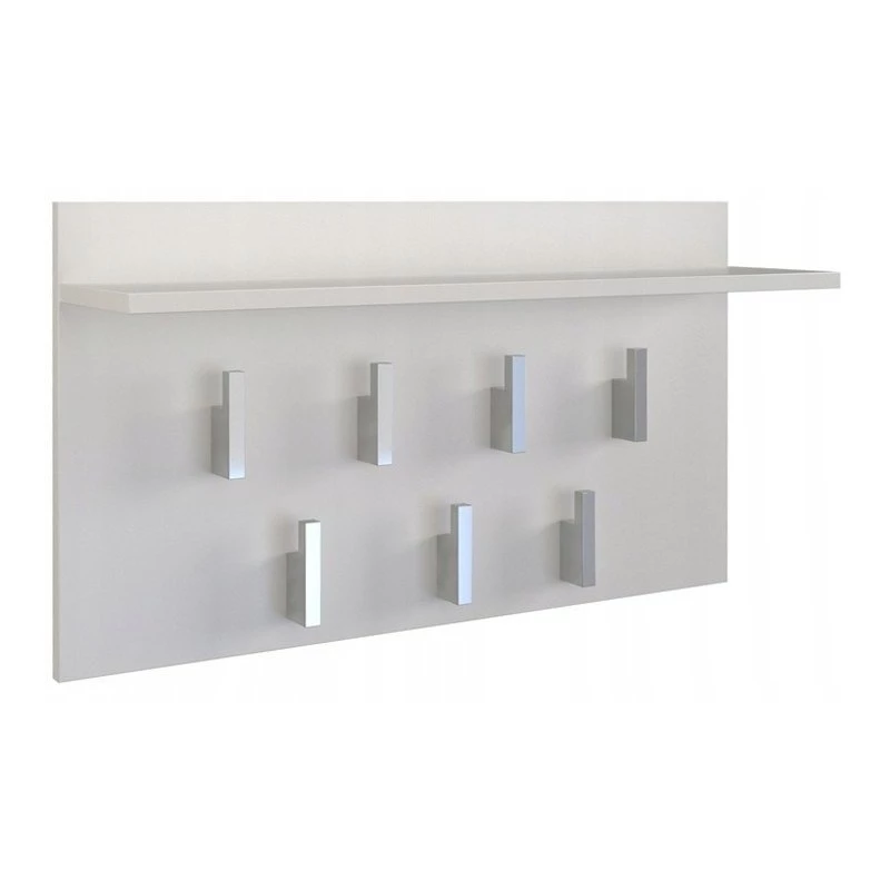Vaateteline Top e shop WIESZAK 2F BIEL MAT, lastulevy, 7 koukkua, 700×200×400 mm