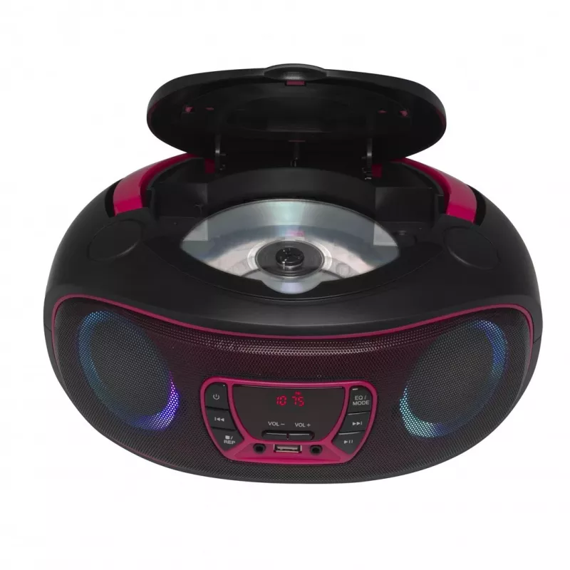 Denver TCL-212BT PINK CD-soitin kannettava CD-soitin musta, pinkki