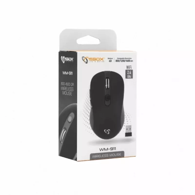 Sbox WM-911B langaton hiiri musta