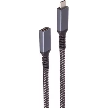 shiverpeaks®-BASIC-S--USB-C-jatkokaapeli, 3.2, PD, tekstiili, 0,5 m (BS14-74003)