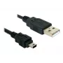 USB-kaapeli DeLOCK 82252 USB 2.0 1,5 m USB A Mini-USB B musta