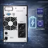 UPS QOLTEC puhdas siniaalto 1kVA 800W AVR:llä ja LCD-näytöllä