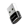 Baseus USB-uros - Type-C-naaras -sovitin muunnin musta