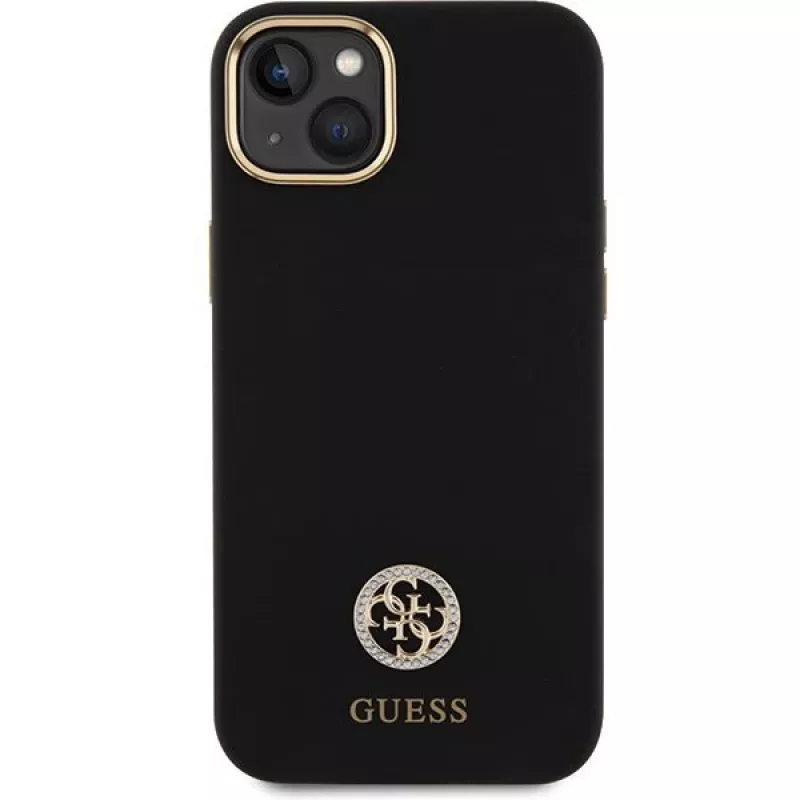 GUESS | GUHCP15M4DGPK | takakansi | Apple | iPhone 15 Plus/14 Plus | TPU, silikoni, mikrofiber | musta