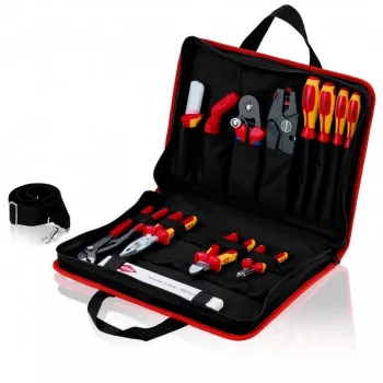 Knipex työkalulaukku compact Electric - musta - punainen - polyesteri - 8 taskua - 410 mm - 290 mm - 60 mm (00 21 11)