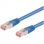 Wentronic Goobay CAT 6 -patchkaapeli, S/FTP (PiMF), sininen, 0,5 m - CCA-kupariseos (95462)