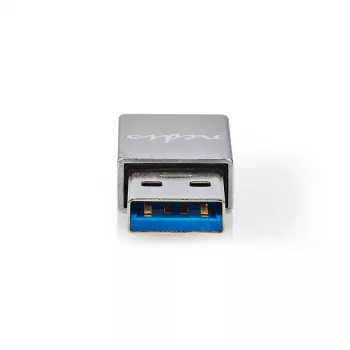 Nedis USB-A-adapteri USB 3.2 Gen 1 | USB-A-uros | USB-C™-naaras | 5 Gbps | nikkelöity | musta | laatikko (CCGB60925GY)