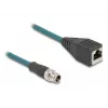 DeLOCK M12 sovitinkaapeli X-koodattu 8-pin uros - RJ45 naaras 50 cm