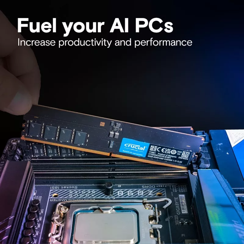 Muisti DDR5 64GB/6400 (2*32GB) CL52 CUDIMM