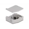 DeLOCK DIN-kiskoadapteri RJ45-liitin – RJ45-liitin Cat.6A harmaa