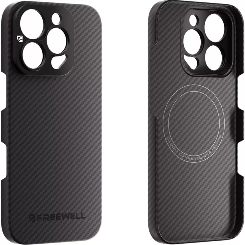 Suojakotelo Freewell iPhone 16 Pro Max -puhelimeen integroidulla 17mm objektiivikiinnikkeellä
