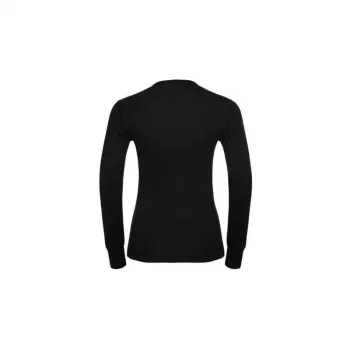 Odlo BL TOP pyöreä pääntie pitkähihainen ACTIVE WARM ECO naisten t-paita, koko S, musta