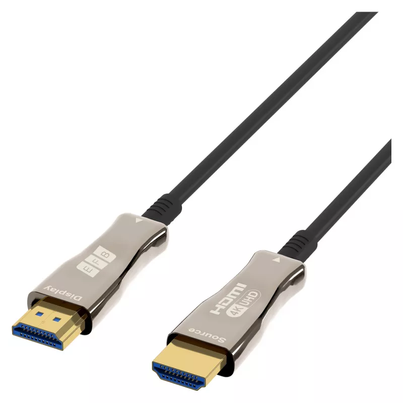 EFB Elektronik HDMI kuitu-kaapeli AOC Active 4K60Hz musta - digitaali/näyttö/video - 20 m (HDMI-20-00008)