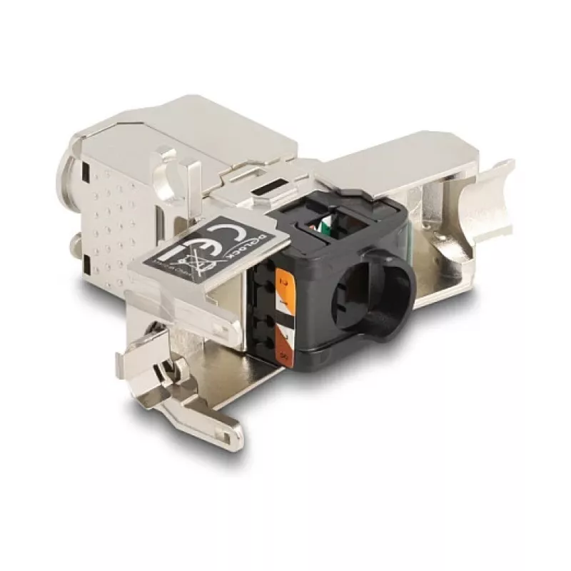 Verkkokaapeliliitin DeLOCK 88198 LSA-LSA Cat.6A STP 31,6 mm ruostumaton teräs