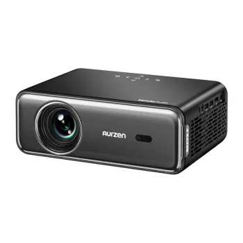 Projektori Aurzen Eazze D1 Pro — kompakti koti-/toimisto-LED-projektori, malli AU-PJ-AD001P-EUDG0