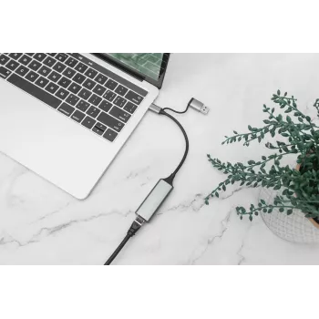 USB Type-C Gigabit Ethernet -sovitin Digitus DN-3028