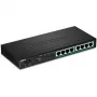 TRENDnet TPE-TG84 - kytkin - 8 x 10/100/1000 (PoE+) - pöytämalli, seinäkiinnitteinen - PoE+ (120 W)