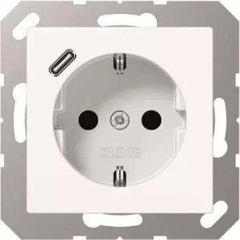 Schuko-pistorasia USB:lla A1520-18CWW Type-C (A1520-18CWW)