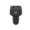 Autolaturi Green Cell CAD33, 42 W, USB-C PD + USB-A QC3.0, 12/24 V tulo, 5–12 V lähtö
