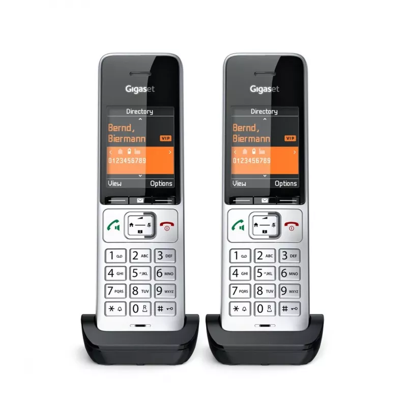Gigaset COMFORT 500HX duo Analoginen/DECT-puhelin numeronäytöllä musta, hopea