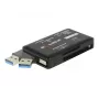 DeLOCK SuperSpeed USB -kortinlukija CF SD Micro SD MS M2 xD 5 Gbps