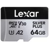 MicroSD-kortti Lexar 64 GB UHS-I luokka 3 SILVER PLUS