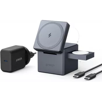 Mobiililaturi Anker Y1811G11 sisäkäyttöön AC USB pikalataus musta