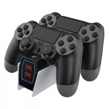 Lataustelakka White Shark PS4-0417 Dual-lataustelakka PS4-ohjaimelle