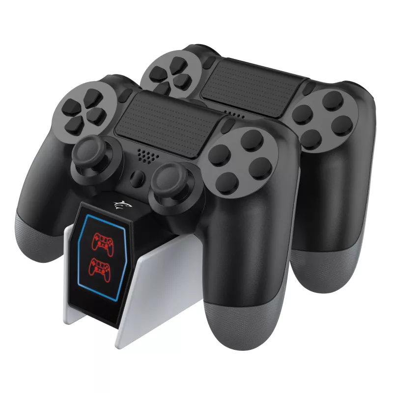 Lataustelakka White Shark PS4-0417 Dual-lataustelakka PS4-ohjaimelle