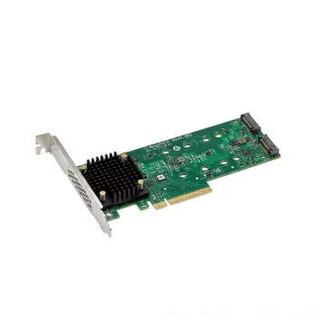 Broadcom MegaRAID 9520-2M2 - tallennusohjain (RAID) - 8 porttia/kanava - SATA 6Gb/s / PCIe 4.0 x8 (NVMe) - matala profiili - RAID 0, 1 - PCIe 4.0 x8 (05-50148-03)