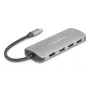 USB-C-keskitin DELOCK 64323 — USB 3.2 Gen 2 Type-C-isäntä, HDMI + 2× USB-A + 2× USB-C, 10 Gbit/s, harmaa
