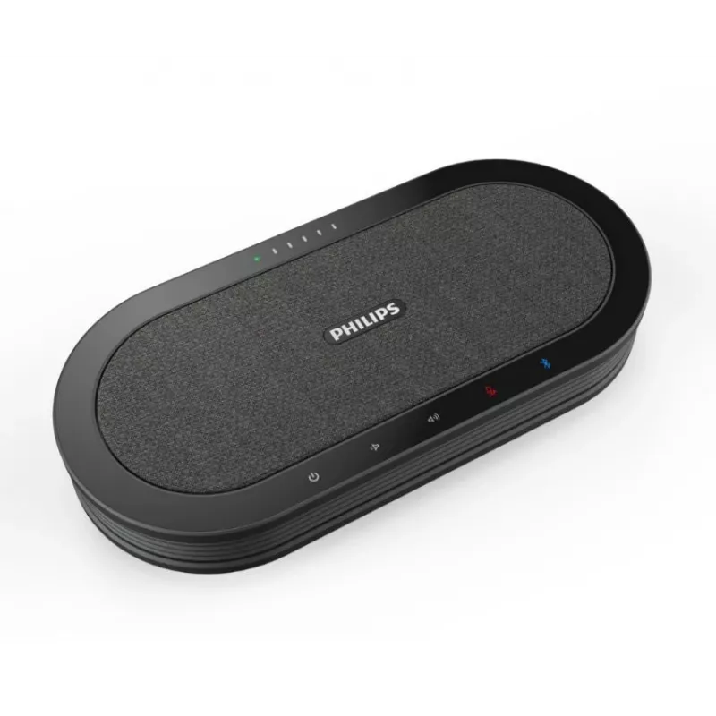 Philips PSE0501 Smart Meeting langaton kokousmikrofoni Sembly-kokousavustajalla, USB-C, musta/harmaa