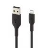 Belkin PVC USB-A - Lightning 3 m musta